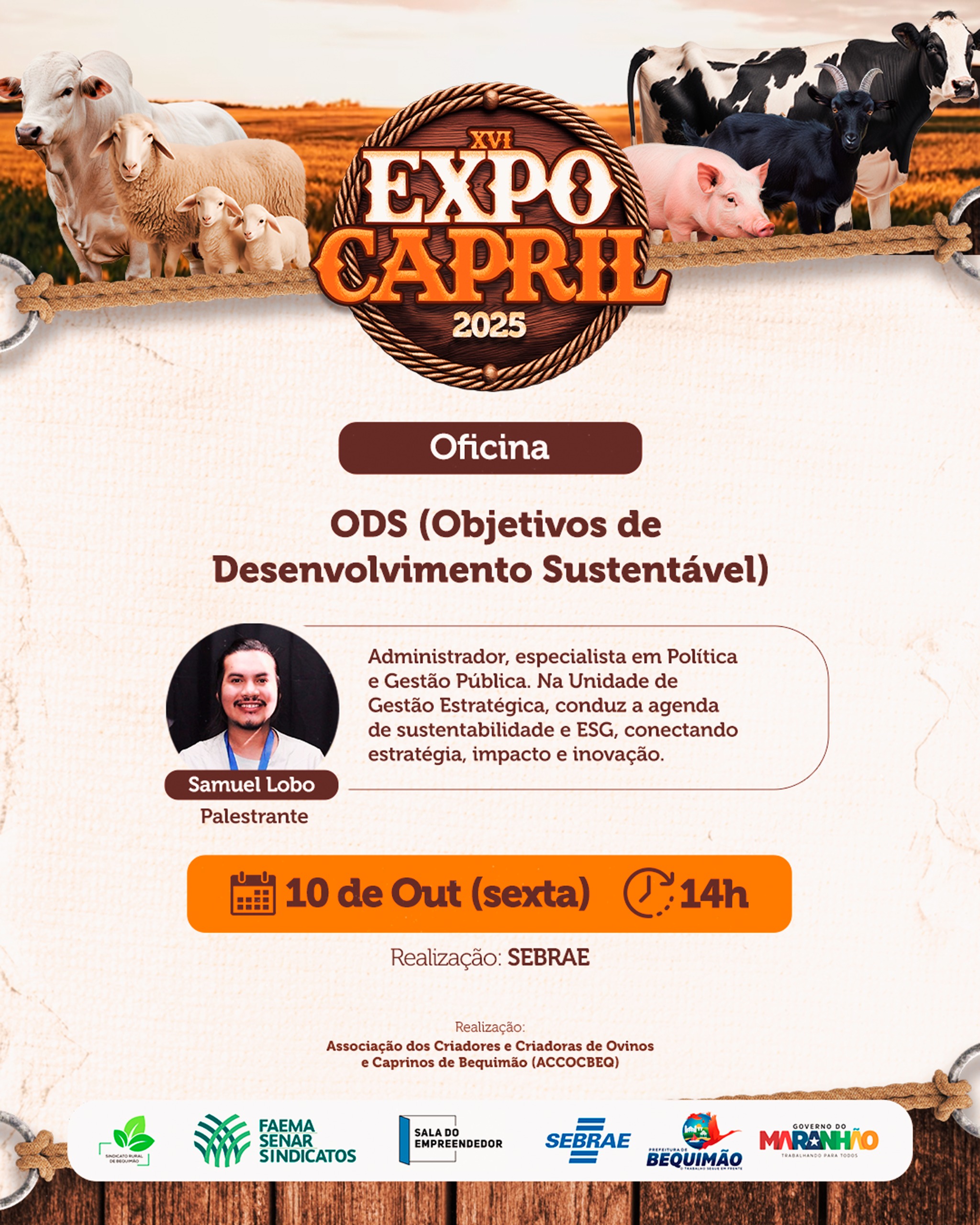 #Expocapril2025 começa com oficinas e palestras voltadas ao desenvolvimento sustentável e à inovação no campo